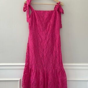 Mermaid Elegant Pink Lace Dress